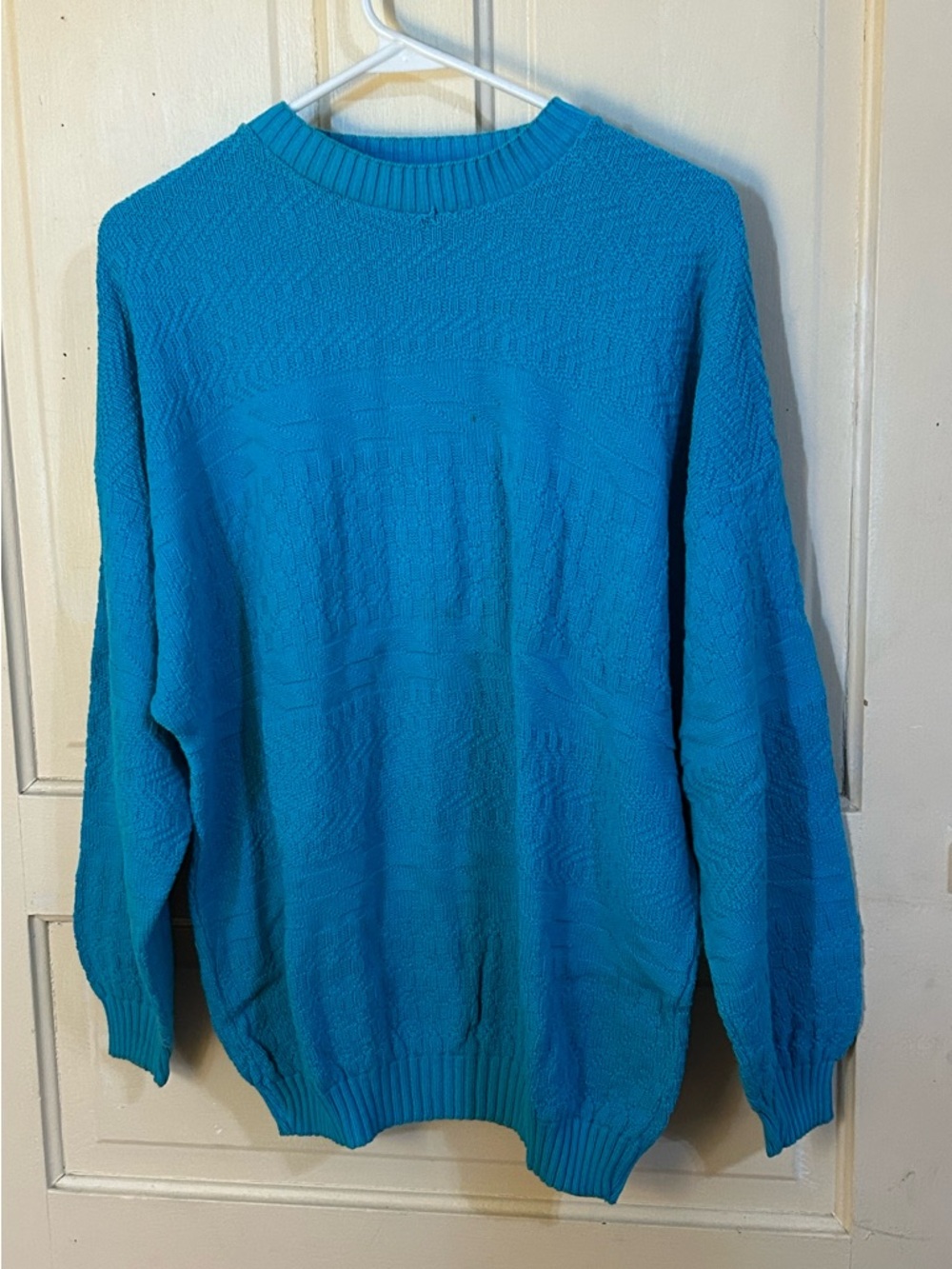 Rare Vintage Stanly Knitting Mills Textured Cotton Pullover size large